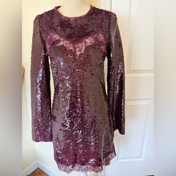 SIMKHAI SEQUINS DRESS - Picture 1 of 4